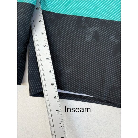 ONeill Mens Hyperfreak Striped Boardshorts Size 30 Black & Green Polyester Blend - Picture 4 of 7